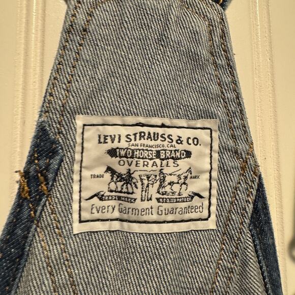 Levis Denim Bib Overalls Size Small - Picture 5 of 8